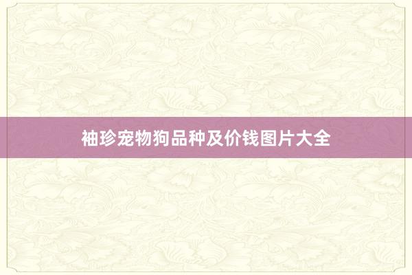 袖珍宠物狗品种及价钱图片大全